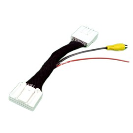 YDC 24 Pin Car Rear View Reverse Camera RCA Adapter Connector Wire Cable Compatible with Renault Dacia Sandero 2012-up 24Pin