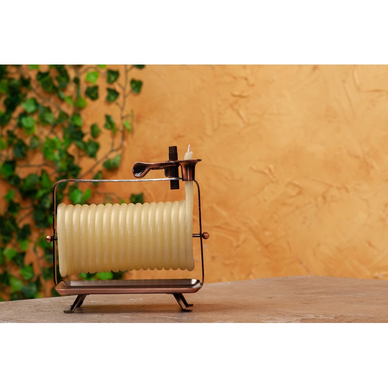 Candle by the Hour 48-Hour Horizontal Candle, Eco-friendly Natural Beeswax