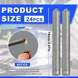 Low Temperature Universal Welding Rod Sticks Metal Easy Melt Low Melt Solder Pipe Tools Electrode Aluminum Rod for Stainless Steel Iron, Beginner and Pro - Quantity: 9 PC