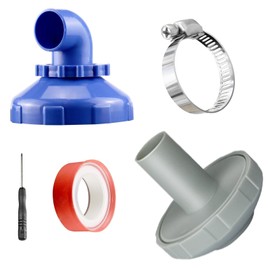 Kyzuzia Pool Inlet Nozzle 360° Rotatable, Pool Outlet Nozzle Diameter 32/38, Pool Nozzle Set, 32 mm Pool Nozzle, for Pool Nozzle, Outlet Outlet Accessories