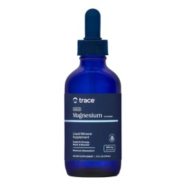 Magnesio Líquido Trace Minerals 400mg 118ml Sin Sabor Vegano                                                                                          