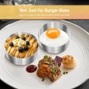 Wisyurt 6 Pcs Hamburger Bun Rings,Burger Mold,4 Inch Large Ring