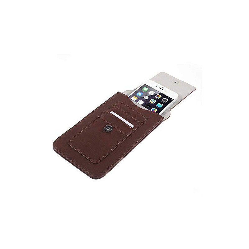 DFV mobile - Belt Case Cover Premium Synthetic Leather Vertical