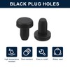 QUARKZMAN Pack of 16 Black Rubber Stoppers, 3.5 mm Plug