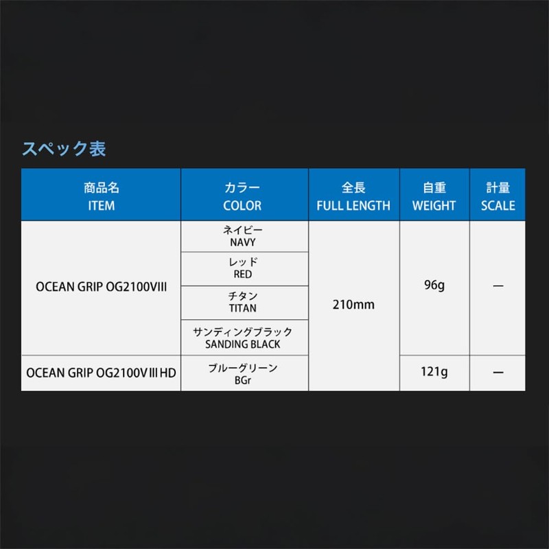 Studio Ocean Mark Ocean Grip OG2100 8HD BGr(24) Blue Green