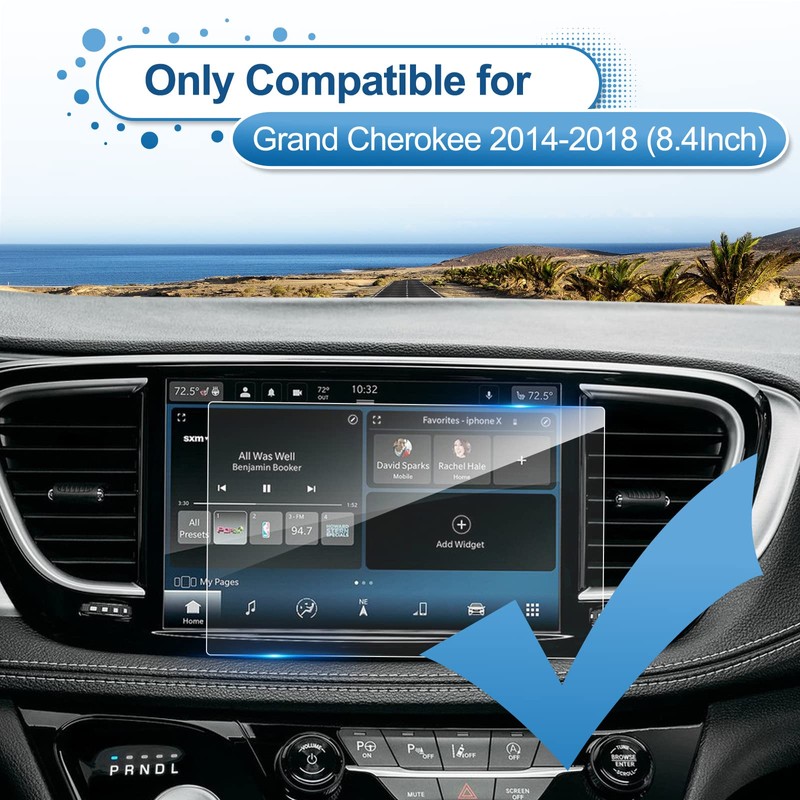Coleya 2014 2015 2016 2017 2018 Grand Cherokee Screen Protector
