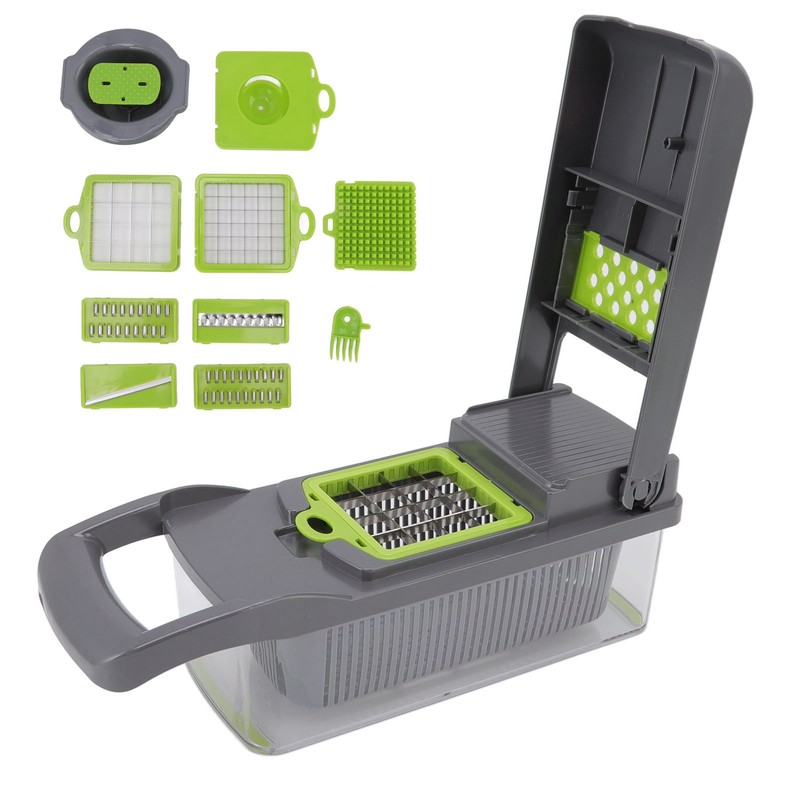 Multifunctional Vegetable Cutter with Egg White Separator 6 Blades Garlic