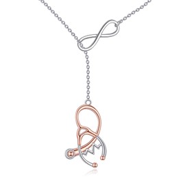 925 Sterling Silver Nurse necklace for Women Nursing Student Pendant Necklace Medical Assistant Graduation Christmas Birthday Jewelry Gifts for Nurse Doctor Girlfriend Daughter