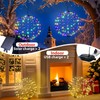 176 LED 13” Outdoor Christmas Light Balls, Solar Hanging Lighted