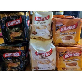 Kopiko Blanca, Brown, Black 3 in one Coffee 10x 25.5 g. It's so Delicious!Choo - Kopiko Blanca