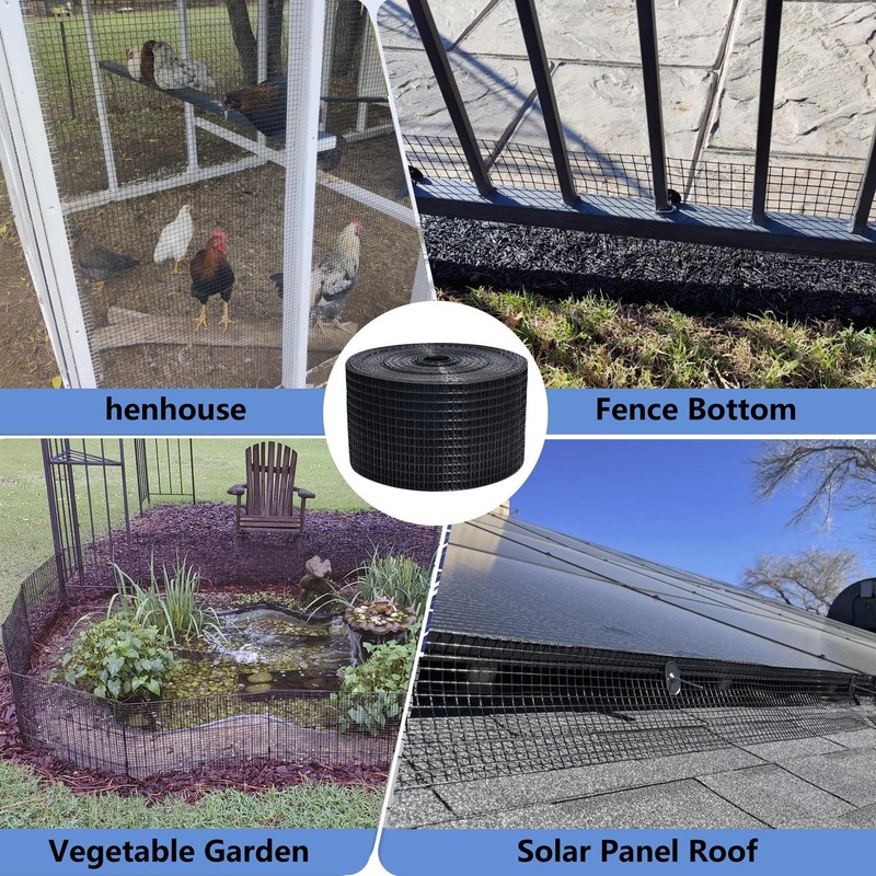 6in X 100ft Critter Guard for Solar Panels, 1/2inch PVC