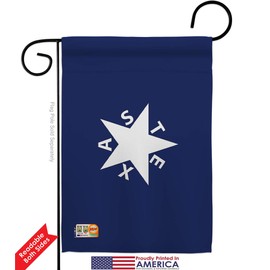 Zavala De Lorenzo Texas Garden Flag Set Mailbox Hanger Americana US Historic July Memorial Veteran Independence United State American Small Gift Yard House Banner Double-Sided Made In USA 13 X 18.5