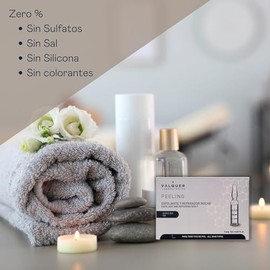 VALQUER Peeling Facial Exfoliante y Reparador de Noche en Ampollas. Renueva la Piel aportando Suavidad con Ácido Glicólico y Alfahidroxiácidos para Todo Tipo de Piel. Pack 5 unidades de 2 ml.