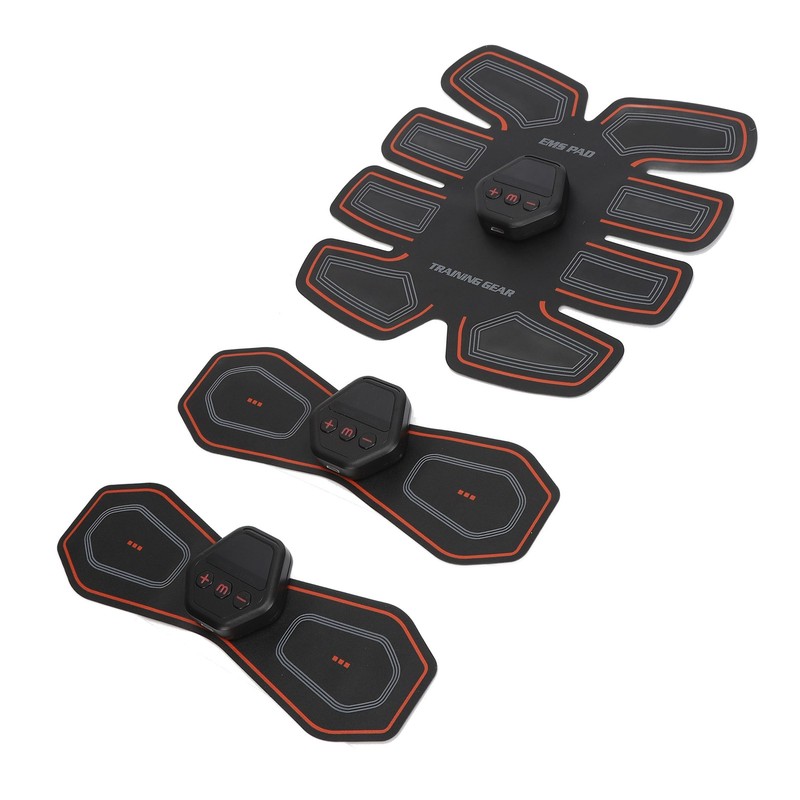 Abdominal Muscle Trainer 10 Modes PU Leather USB Rechargeable Micro