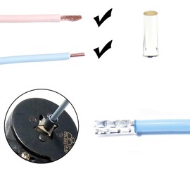 aikoolwer 1100Pcs Wire Ferrules Tinned Copper Crimp Connector Electrical Cable Pin Cord End Terminal Fitting Ferrules Assortment Kit