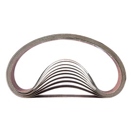 Hardin HPG120-10 1-1/2" x 30" Aluminum Oxide Sanding Belt, 120 Grit, 10 Pack