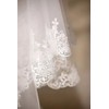 misakinoya Wedding Veil, Bride Veil, Embroidered Lace, 3 Meters, Long