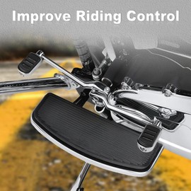 SKYJDM Heel Toe Shift Pegs, Front and Rear Shifter Levers Pedals Compatible with Harley Davidson 1986-2017 FL Softail, 1988-Up Road King Street Electra Road Glide Ultra Limited, 2008-Up Trike Models