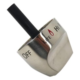 WB03K10265 Replacement Control Knob for GE Hotpoint Range C2S980SEM1SS, C2S980SEM2SS, C2S980SEM3SS Models by BLUE ELF