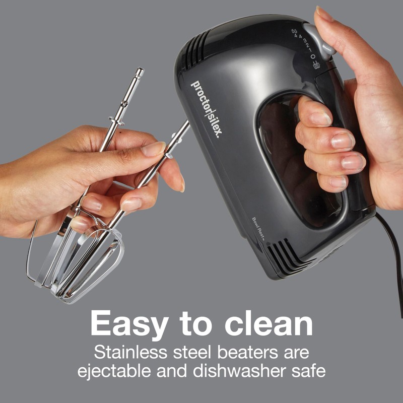 Proctor Silex Easy Mix 5-Speed Electric Hand Mixer with Bowl