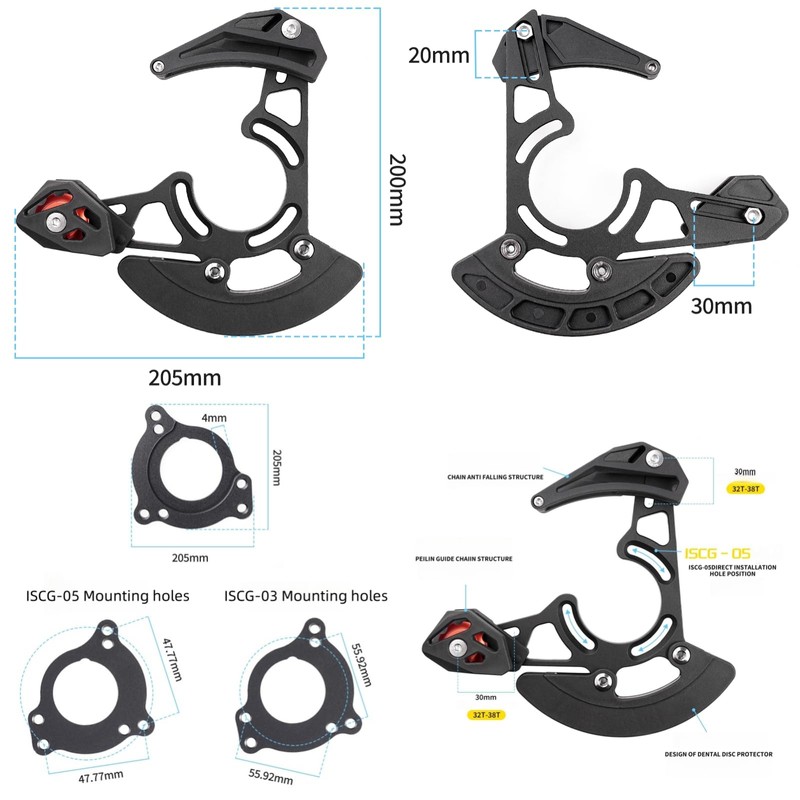 YYunying Mountain Bike Chain Guide Single Disc Bicycle Chain Container