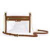 HOXIS Clear Zipper Purse Stadium Approved Women Chain Crossbody Bag