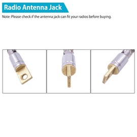 FM Radio Antenna, 2-Pack Telescopic AM FM Radio Antenna Replacement Antenna for TV Home Audio Video AV Stereo Receiver Tuner