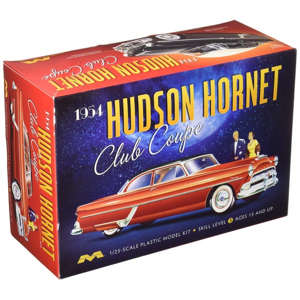 1954 Hudson Hornet Club Coupe 1:25 Scale Model Kit