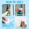 Christmas Snowflake Window Decorations Stickers - 155Pcs Reusable Christmas Window
