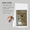 Lantern Press Sitka, Alaska, Inside Passage Map (100% Cotton Tea