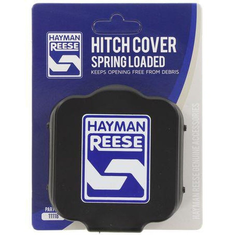 HAYMAN REESE Black Hitch Mount Cover W/Spring Loaded Cover For