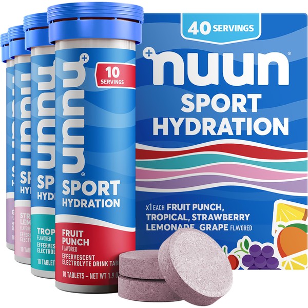 Nuun Nuun Sport Electrolyte Tablets - Dissolvable in Water, Juice