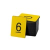 StayMax: Numbered Plastic License Plate Rectangular (0-50, Yellow)