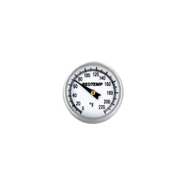 REOTEMP K79-3 Pocket Thermometer, Waterproof, 5" Stem, 1" Dial (0 to 220 Fahrenheit)