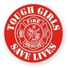 Stickers Decals Decorative Tough Girls Save Lives Hard Hat Decal Helmet Sticker Firefighter Rescue