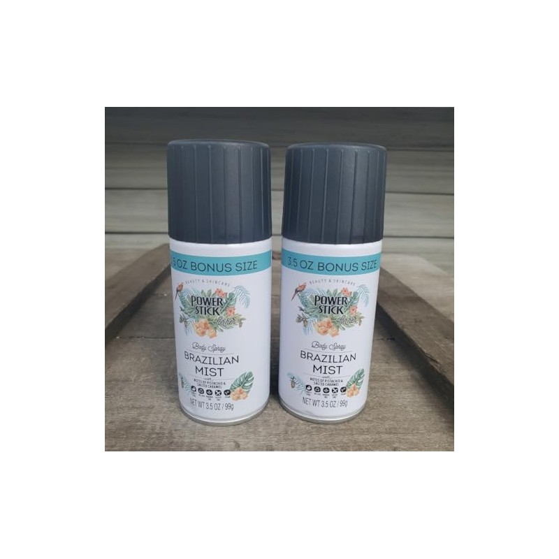 Power Stick Brazilian Mist Body Spray Notes of Pistachio &