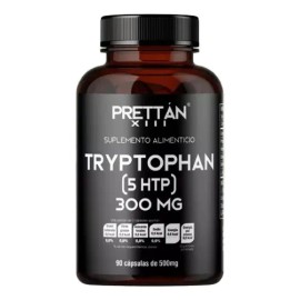 L Triptofano Prettan 5-htp Suplemento 500mg 90 Cápsulas - Sin Sabor