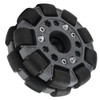 100mm Durable Nylon Rubber Bearing Rollers Omni Wheels for Robot