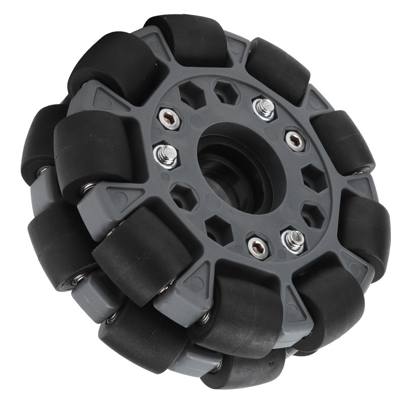100mm Durable Nylon Rubber Bearing Rollers Omni Wheels for Robot
