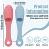 UEIOAVL Manual Facial Cleansing Brushes, 2 Stück Nasenbürste Applikatorbürste Maskenbürste