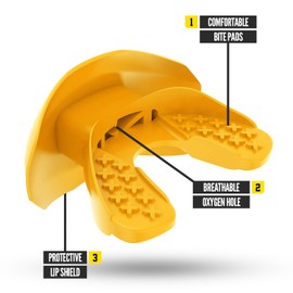 Nxtrnd One Football Mouth Guard, Strap Included, Fits Adult & Youth