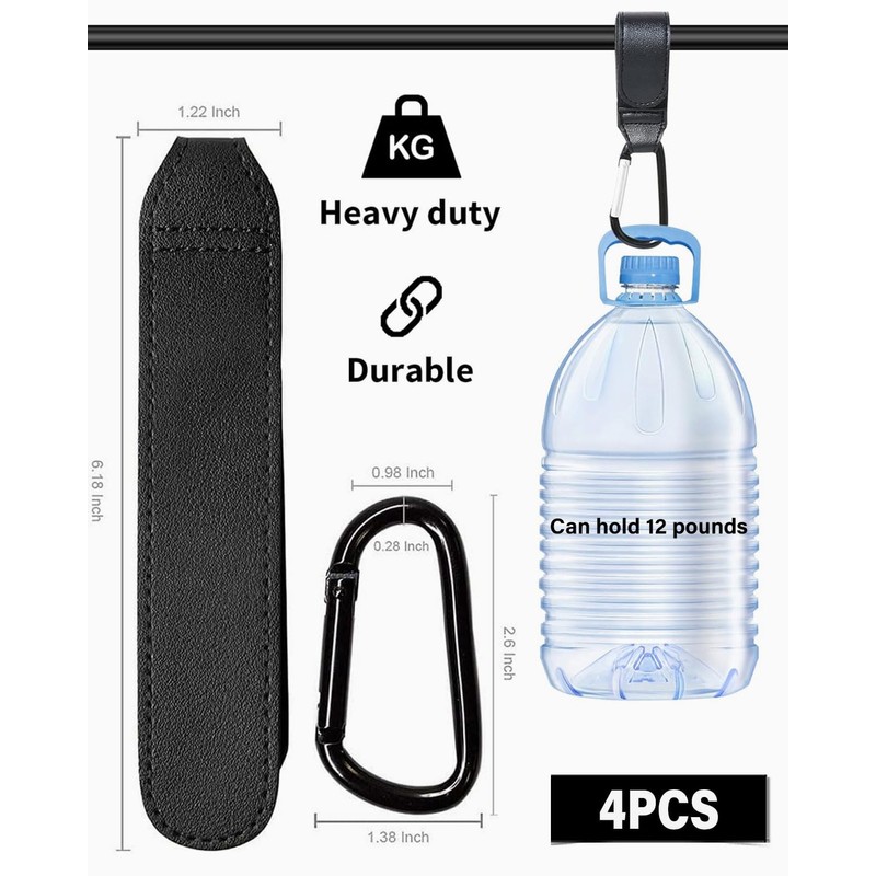 MYGLOAR 2PCS Award Winning Pram Bag Hooks, Changing Bag Pram