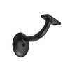 khtumeware 6 Pack Matte Black Hand Rail Bracket Heavy Duty