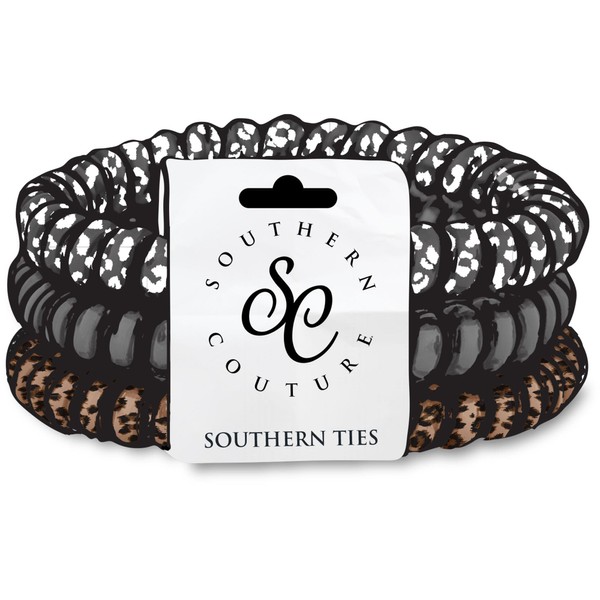 Southern Couture No Crease Spiral Hair Tie Accessory Running Wild