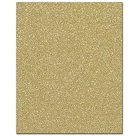 arkCRAFT 5 x A4 Premium Quality 160gsm Glitter Card Sheets (Gold)