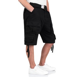Surplus Raw Vintage Division Men's Cargo Shorts (Division Shorts) - Black , size: l