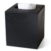 S310 Wood Tissue Box Cover, Square Tissue Box Holder with