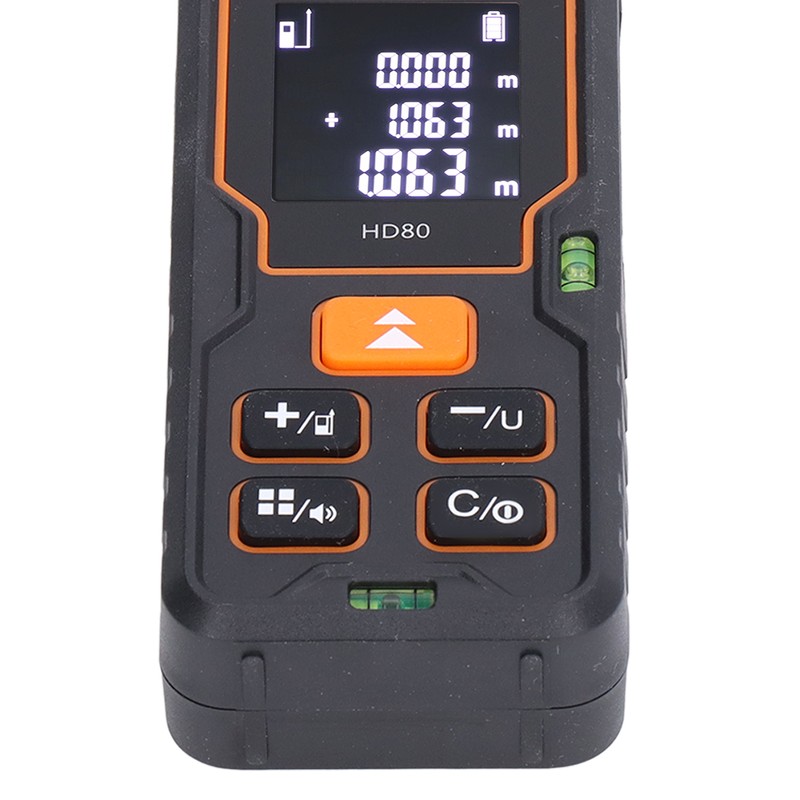 Laser Distance Meter Infrared Backlit LCD Tape Measure Distance Area