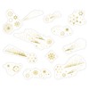World Craft KFS-001 Shootingstar Seal, Sparkling Clear Flake Seal, Gold