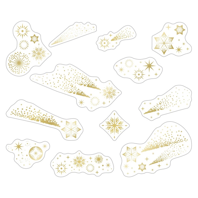 World Craft KFS-001 Shootingstar Seal, Sparkling Clear Flake Seal, Gold